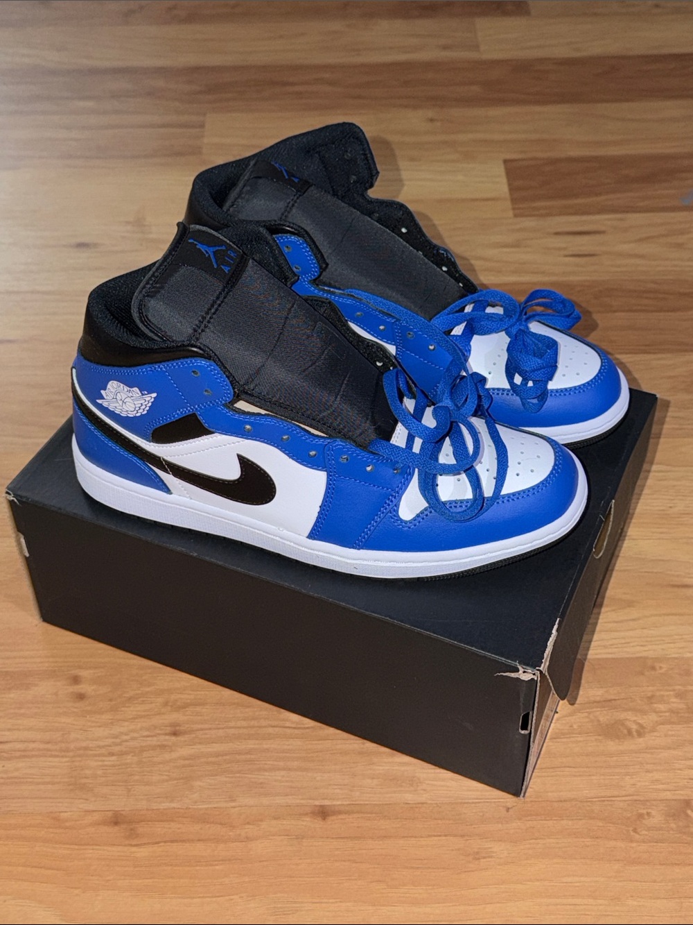 Air Jordan Mid Game Royal Mens size 11 High-Top Sneakers in Blue/White/Black